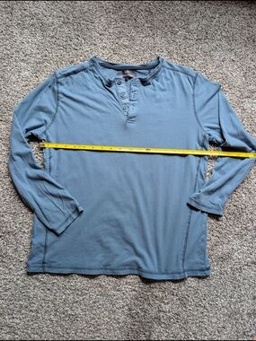 Michael Brandon Men's Long-Sleeve Henley - Dusty Blue